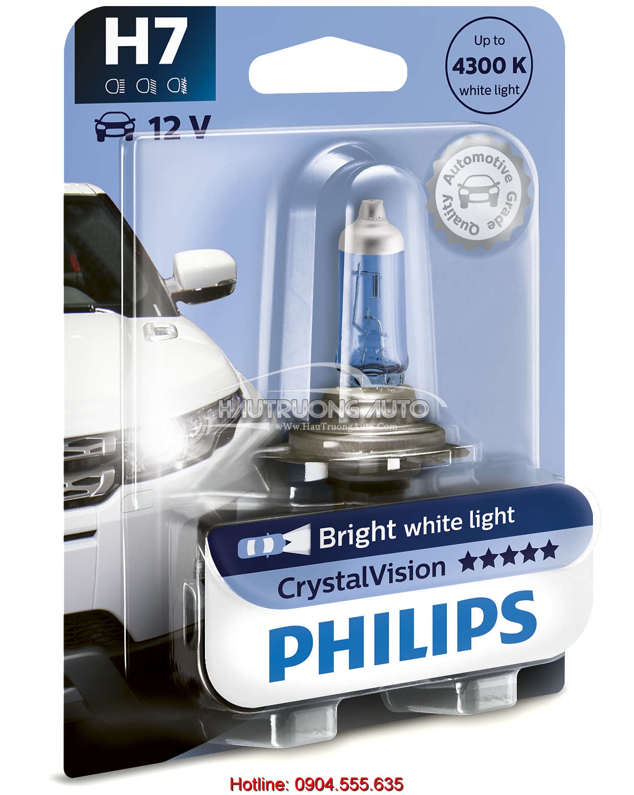 Bóng đèn pha H7 Philips Crystal Vision
