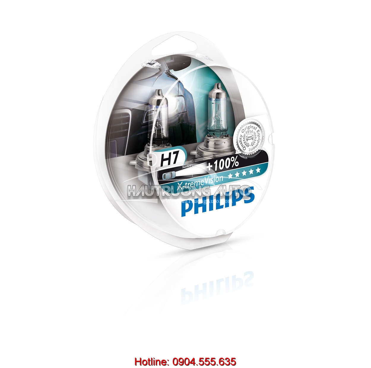 Bóng đèn tăng sáng 100% H7 Philips X-tremeVision